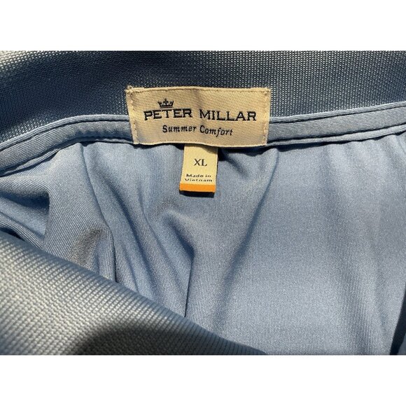 Peter Millar Polo Size XL Summer Comfort Golf Light Blue - Picture 8 of 12